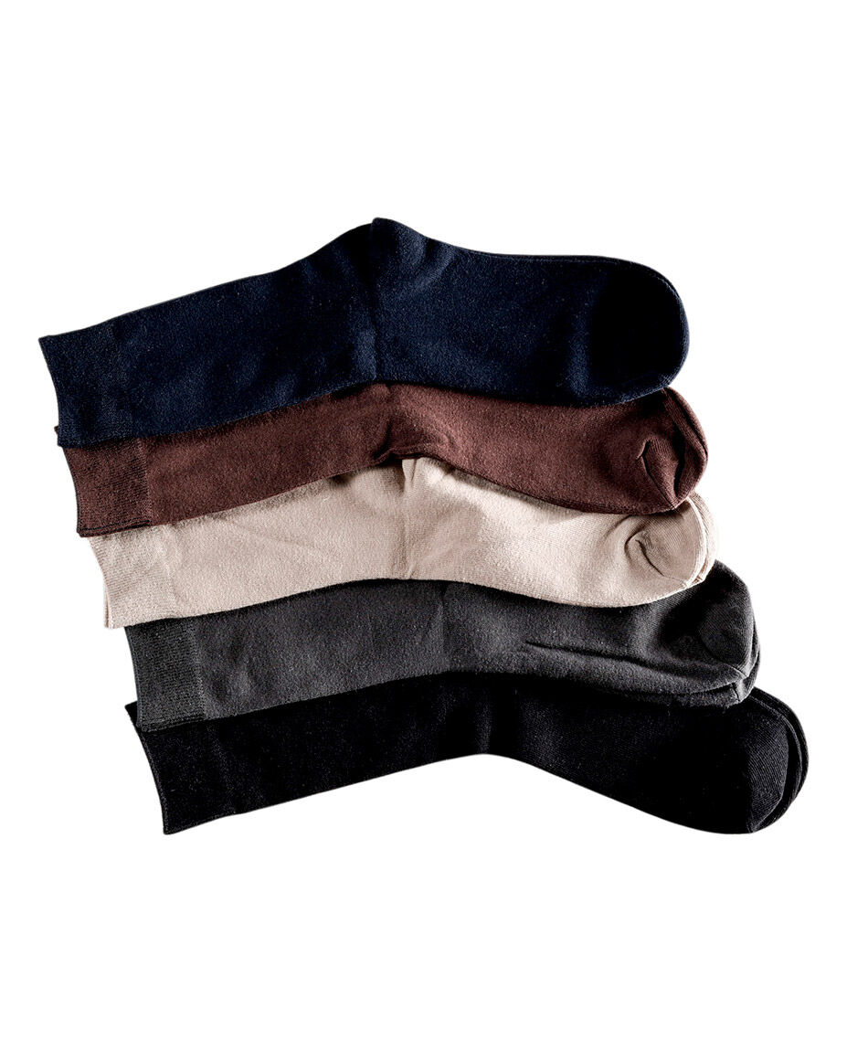 Pack 5 medias hombre lisos
