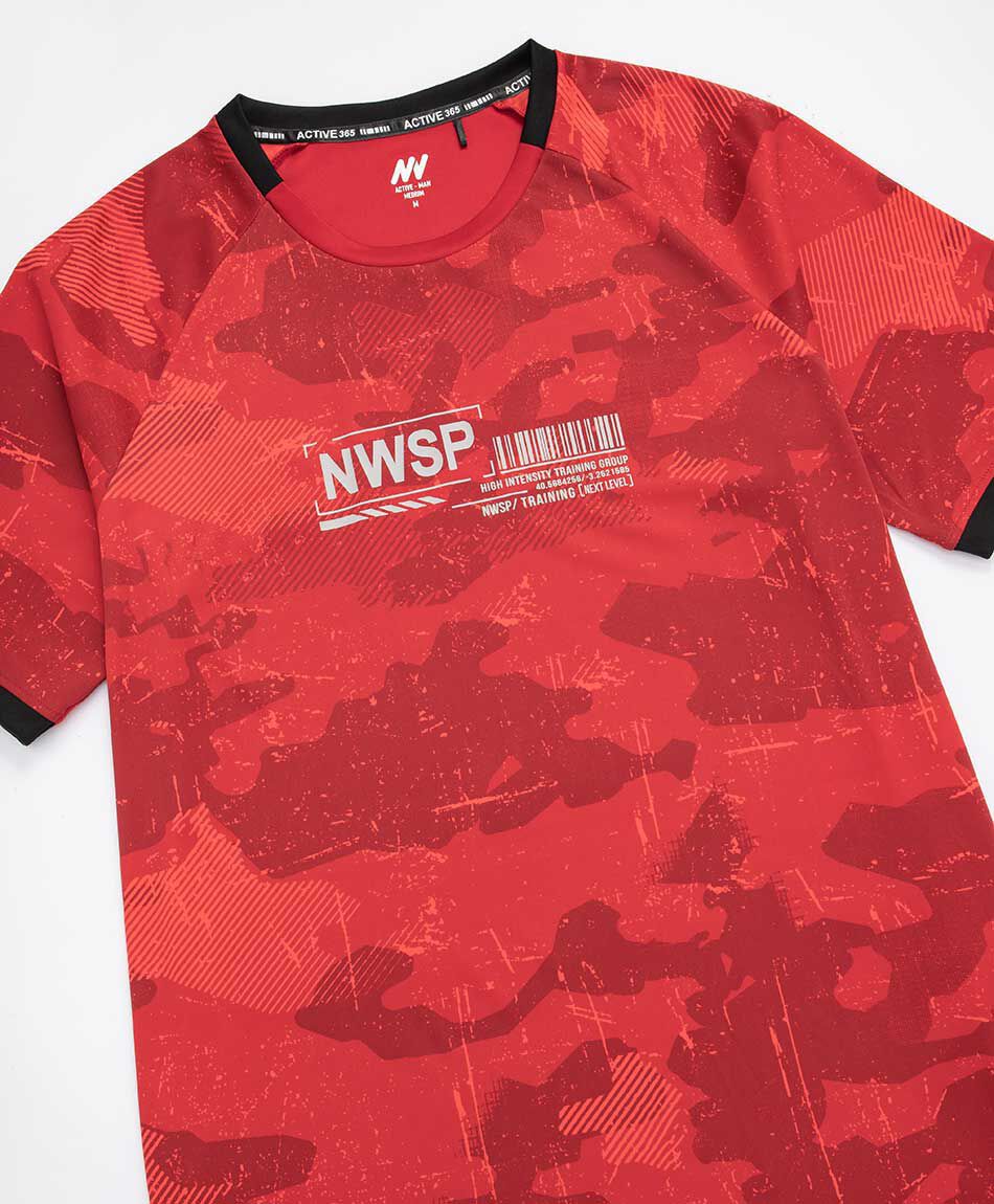 Remera deportiva hombre esencia roja