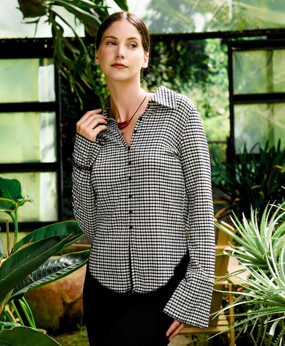Camisa mujer cuadritos