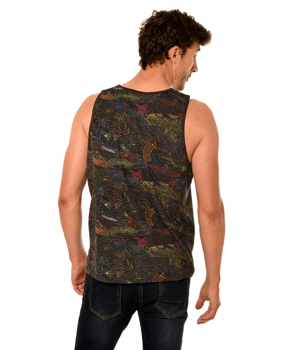 Polera surf estampada