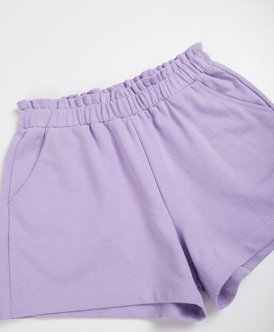 Short ni&ntilde;a b&aacute;sico lila