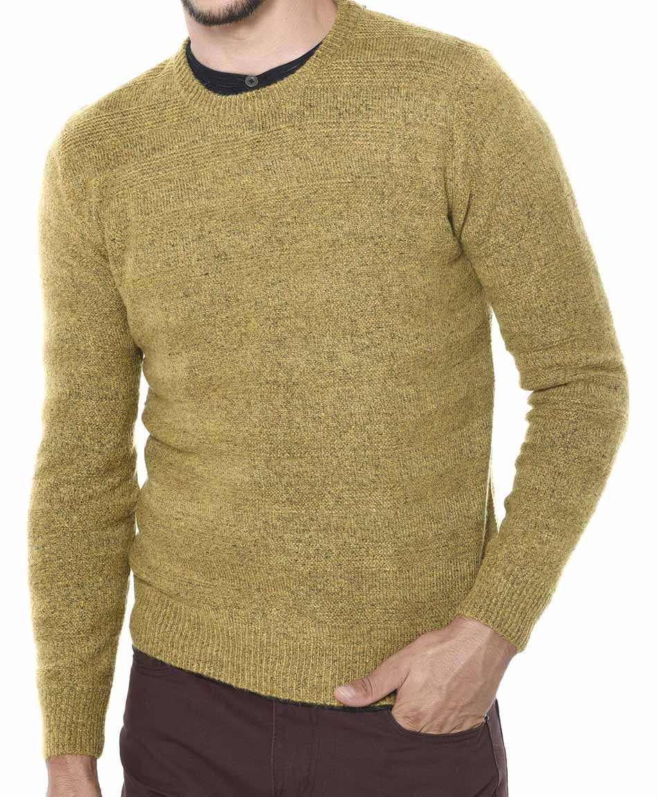 Sweater cuello redondo fantasia