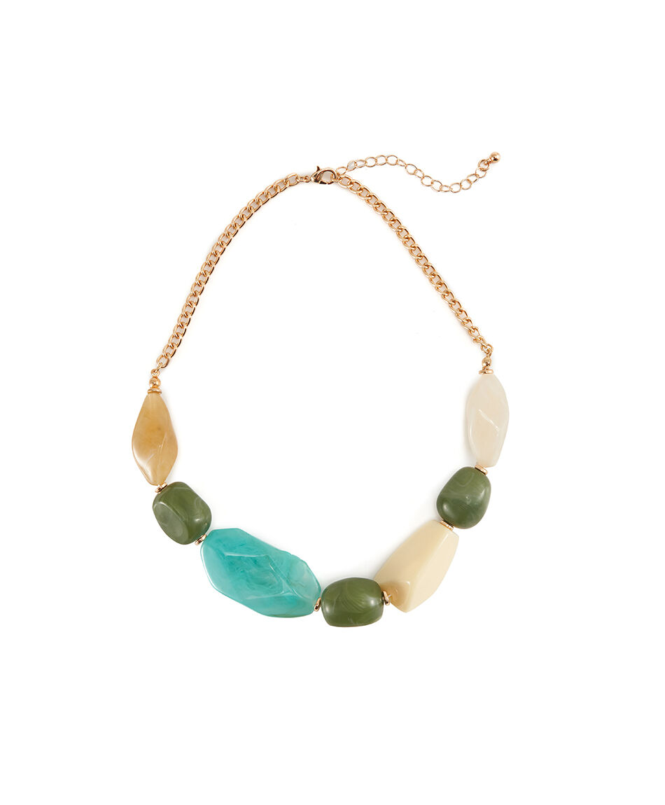 Collar mujer piedras mix