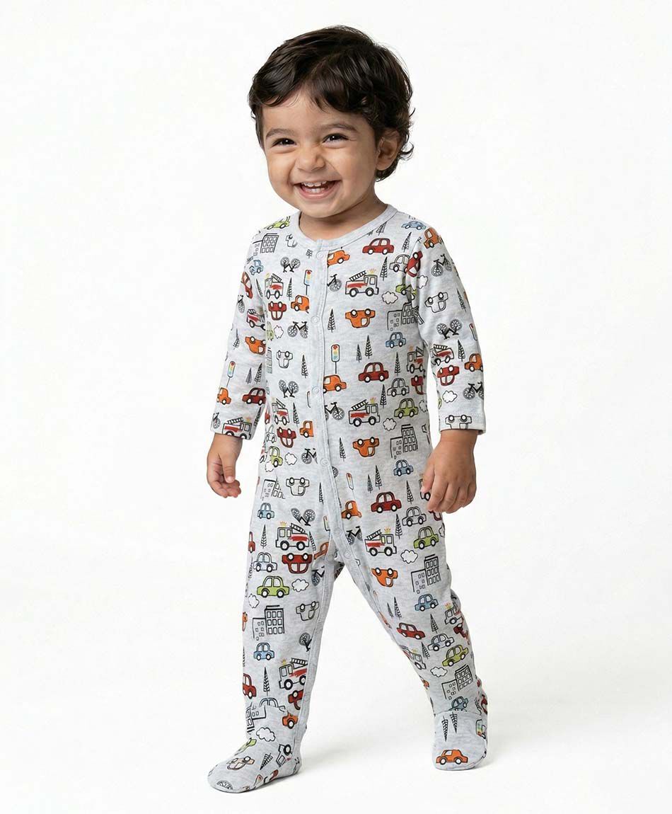 Pijama beb&eacute; estampado autos