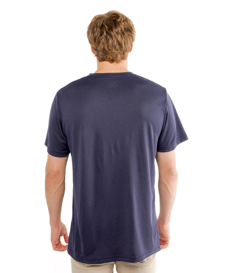 Remera hombre fit azul oscuro
