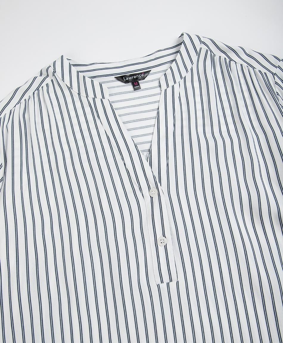 Camisa mujer rayas cuello mao