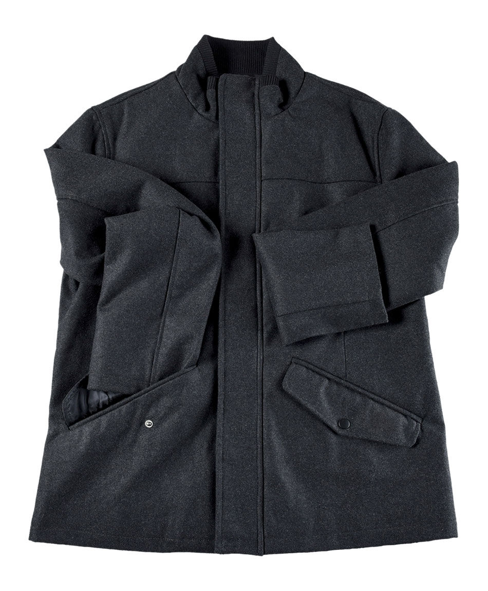 Abrigo cuello rib hombre