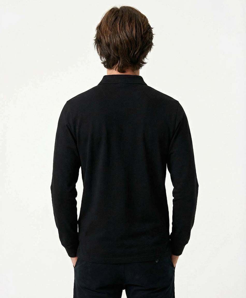 Remera hombre manga larga piqu&eacute;