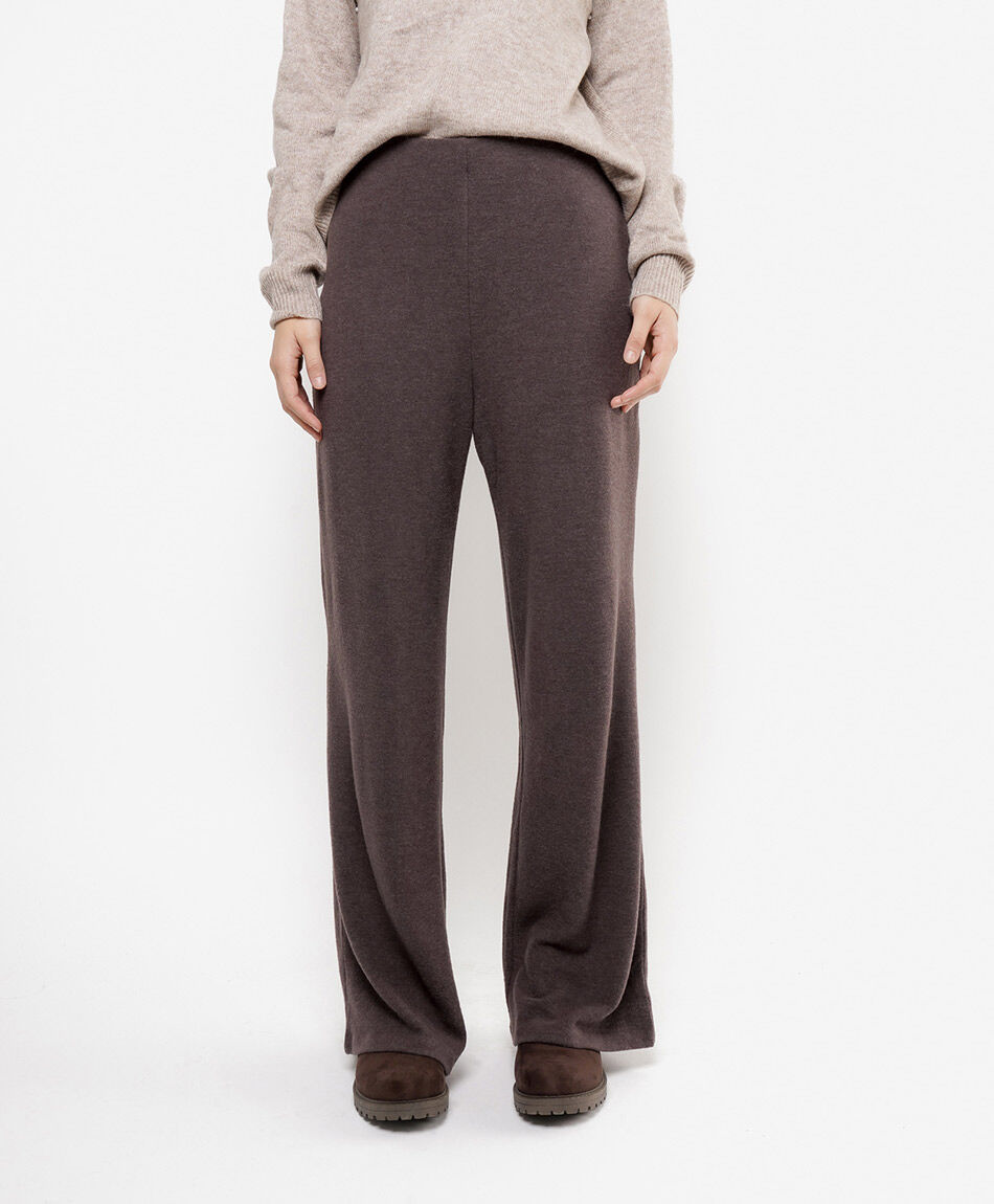 Pantal&oacute;n mujer liso caf&eacute;