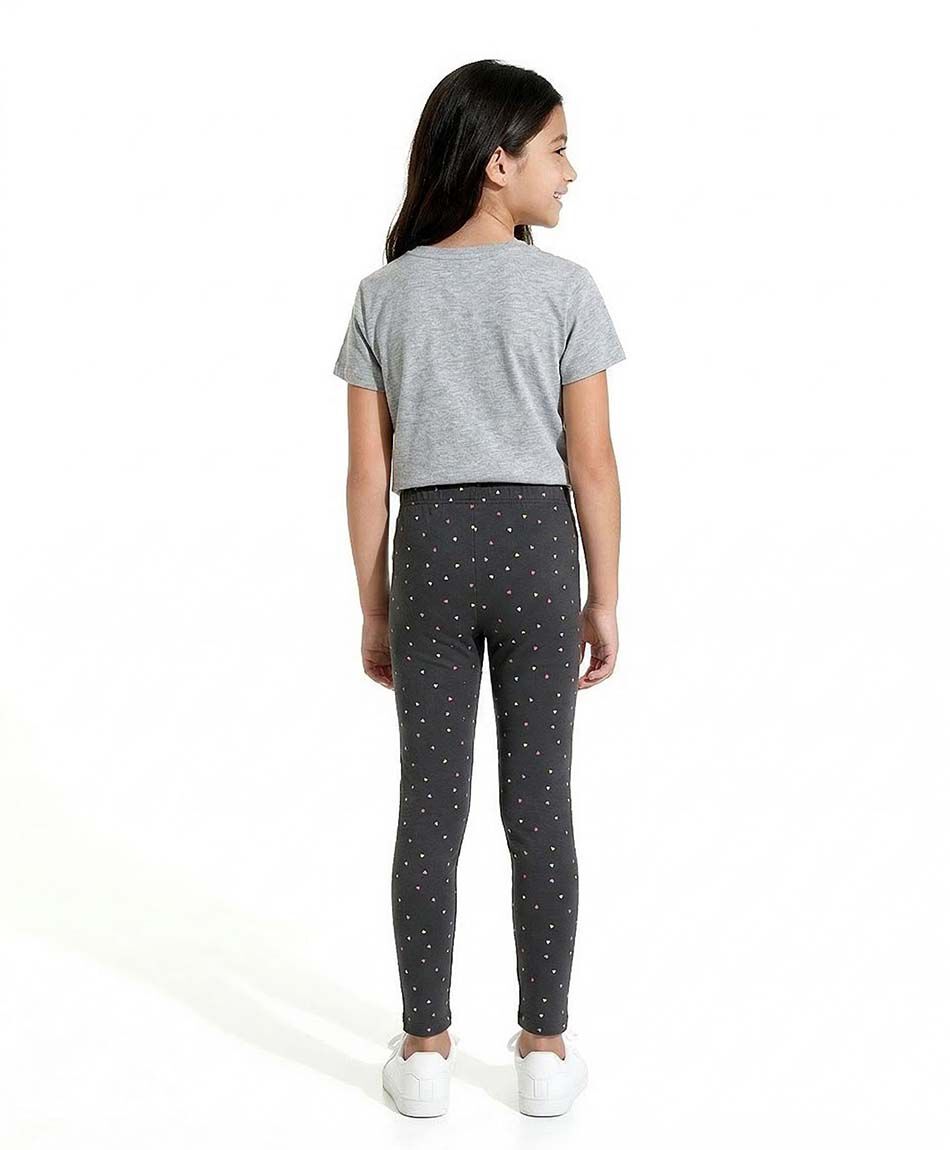 Leggins ni&ntilde;a estamapdo corazones