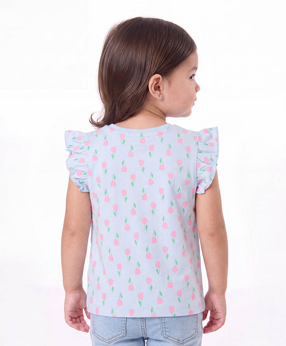 Remera beb&eacute; rosas