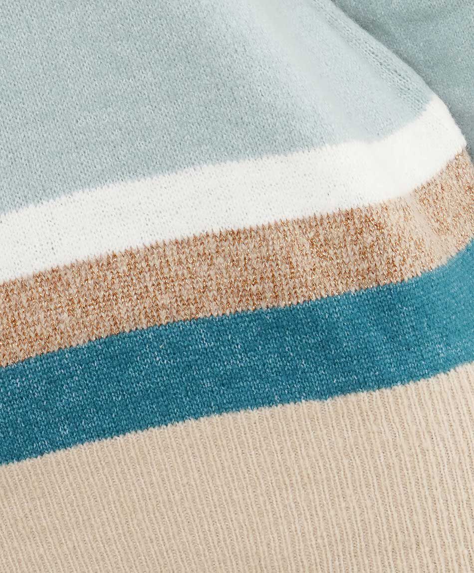 Sweater mujer l&iacute;neas mx brillos