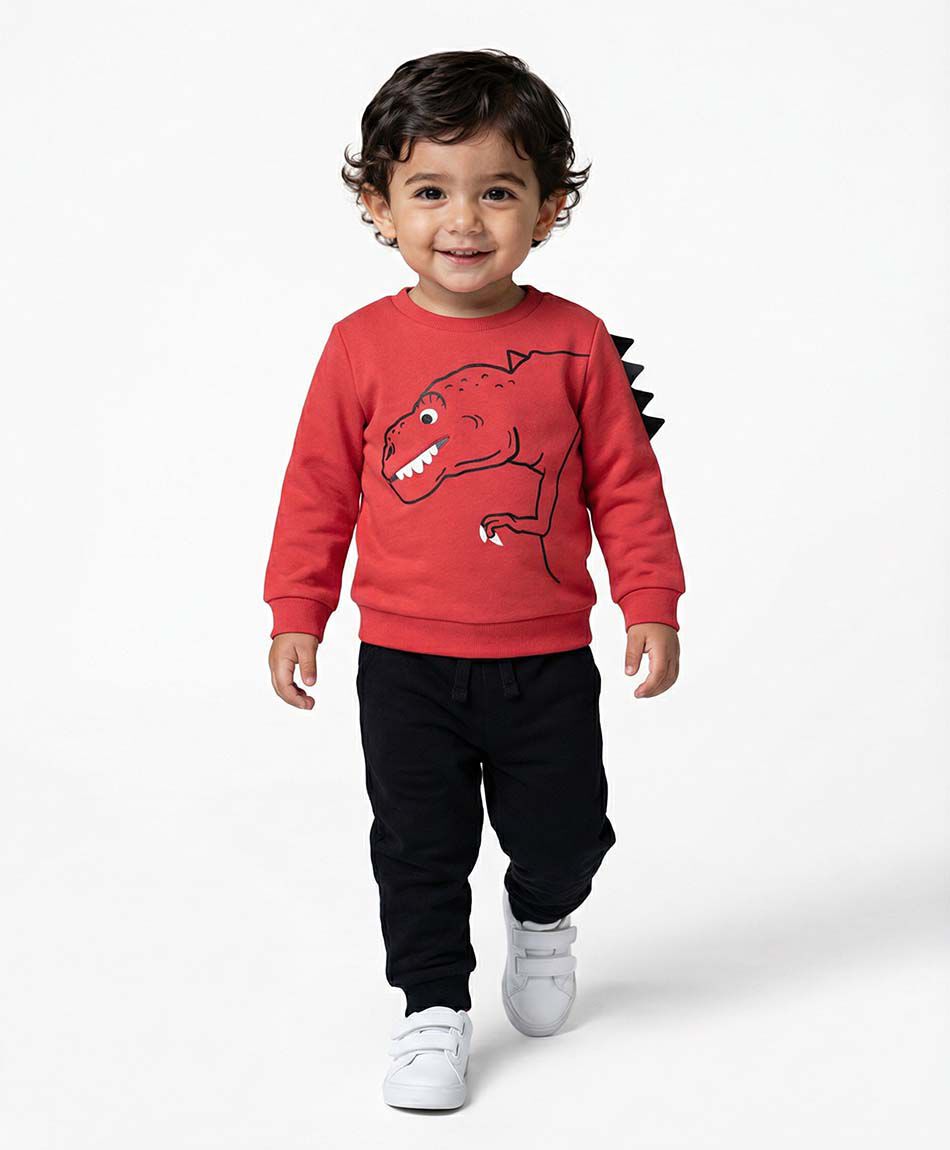 Set buzo beb&eacute; dinosaurio