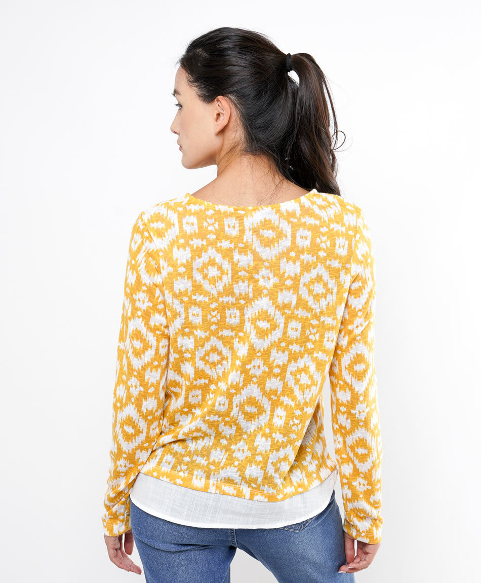 Remera mujer print mix