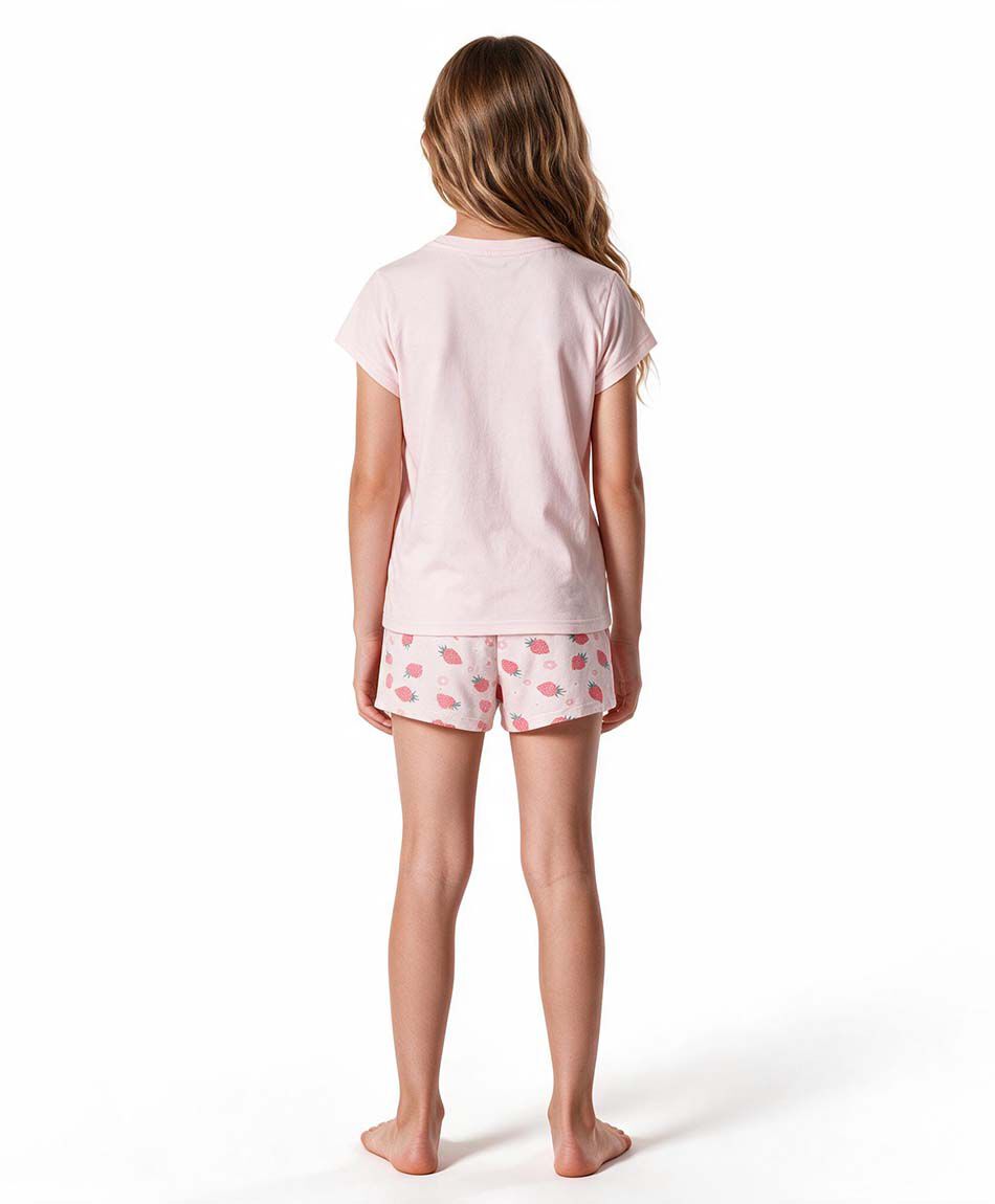 Pijama ni&ntilde;a frutillas