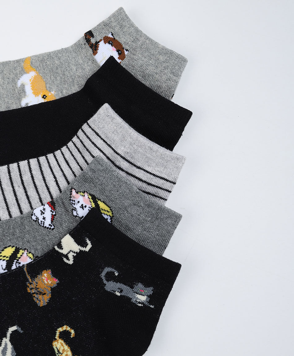 Pack 5 medias mujer dise&ntilde;os