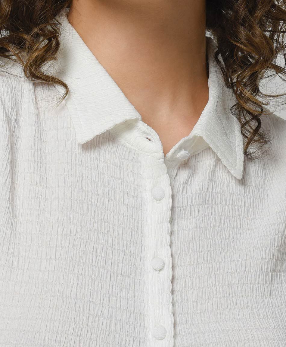Camisa mujer dise&ntilde;o wrinkled