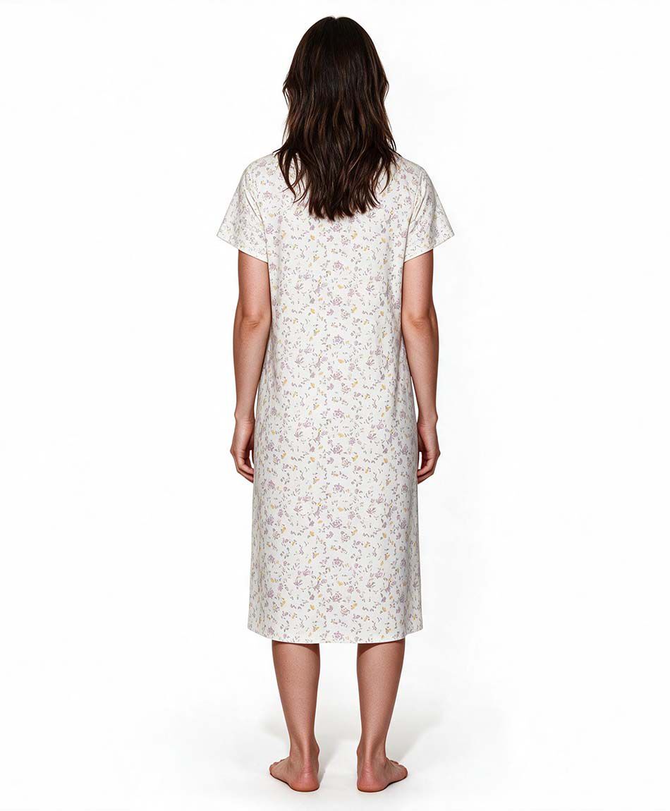 Camison mujer floreada rosada
