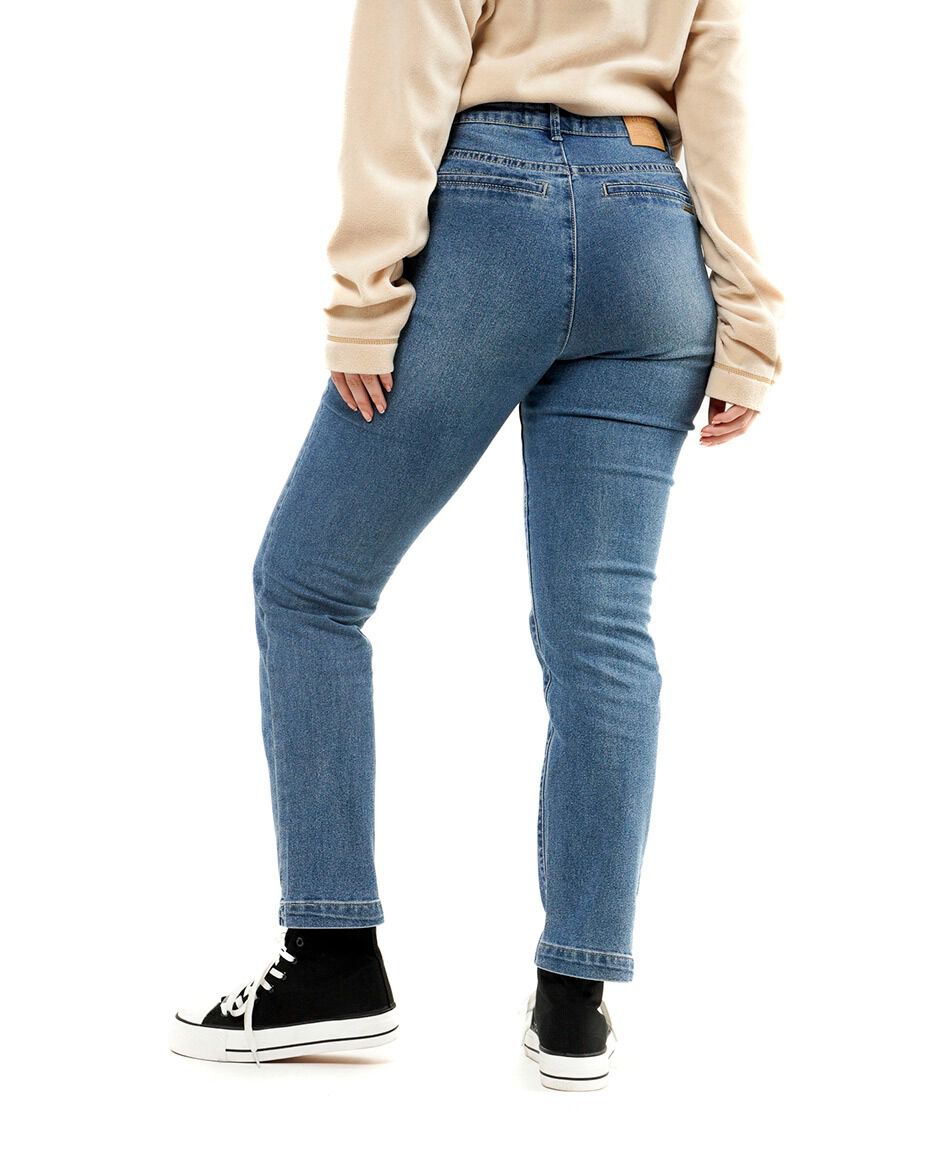 Jeans mujer bolsillo lateral skinny fit