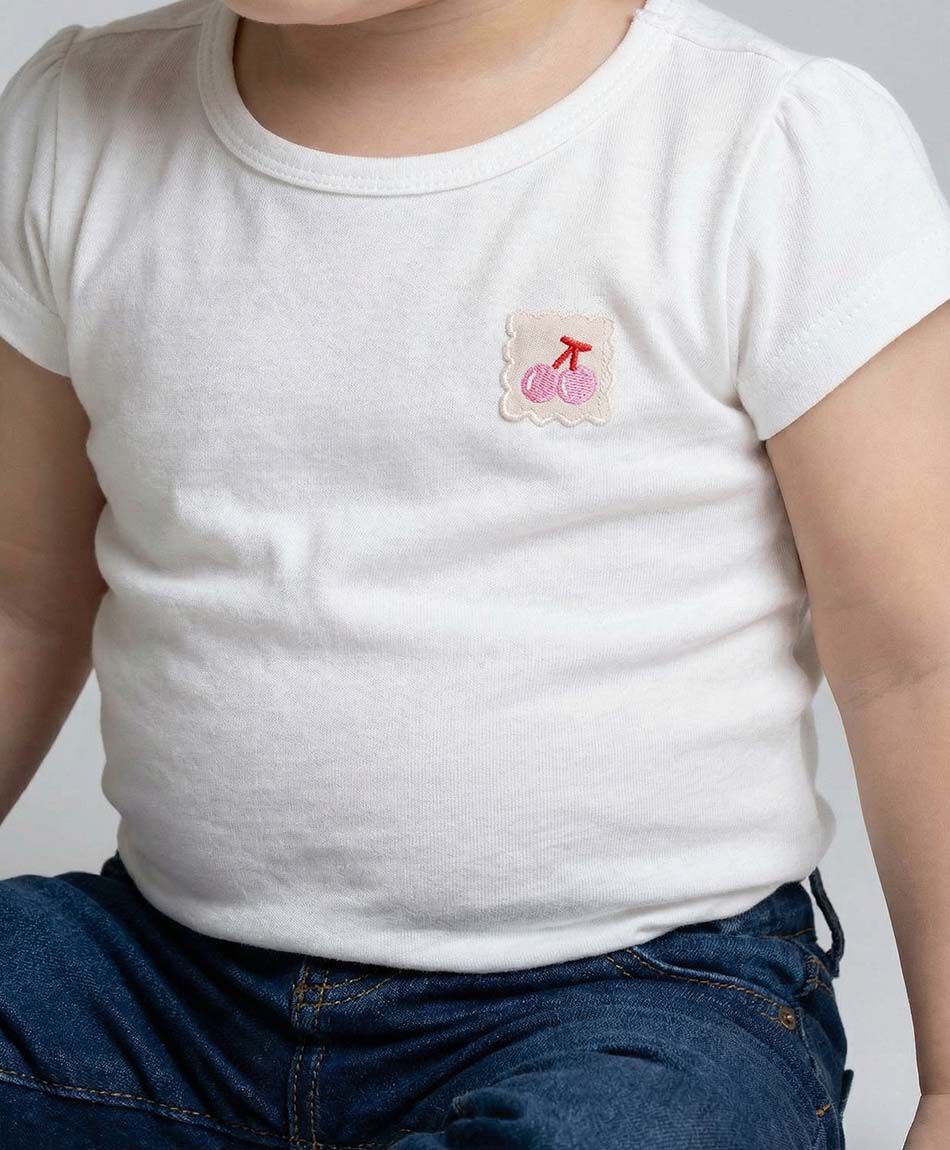 Remera beb&eacute; b&aacute;sica blanca