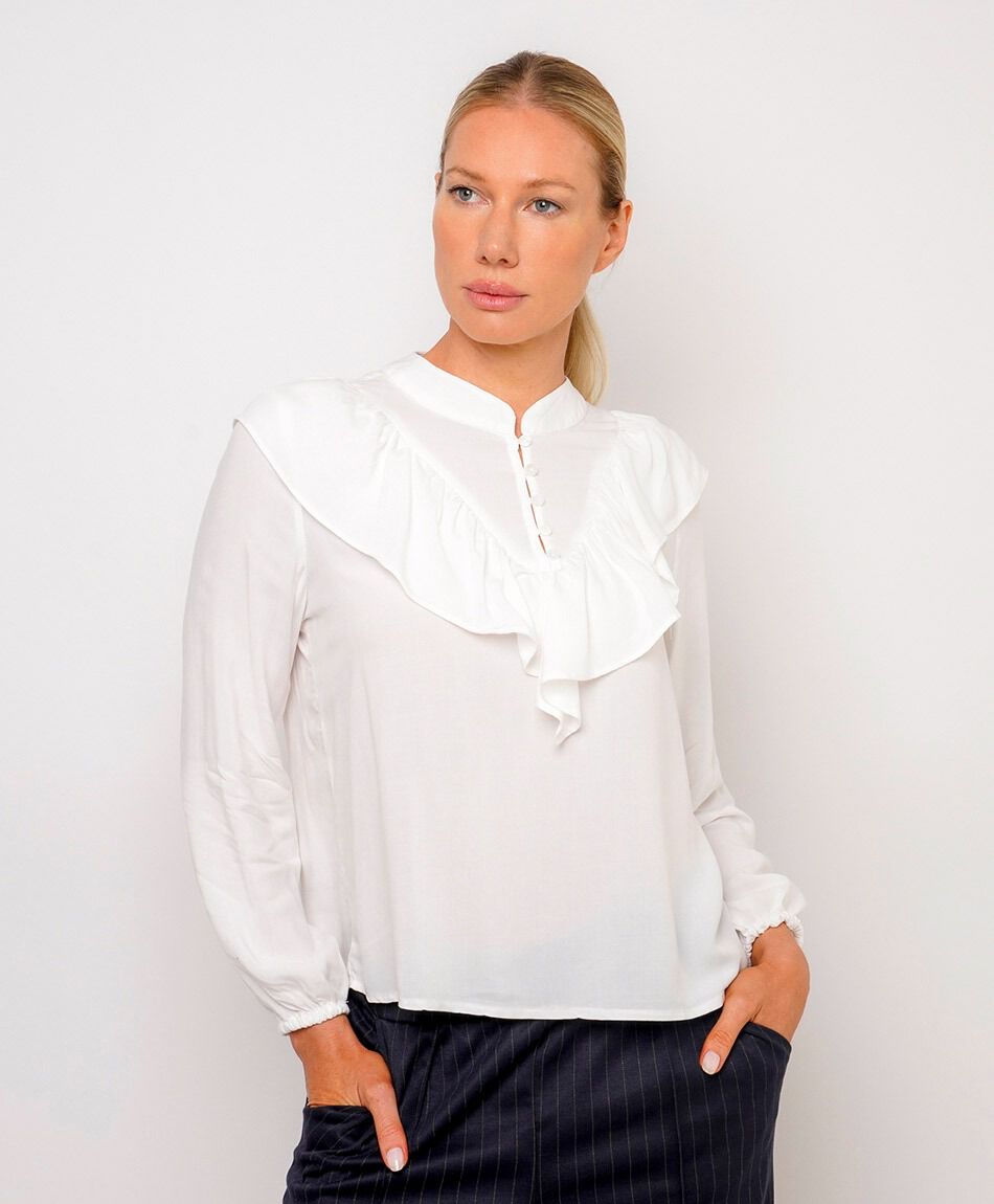 Camisa mujer ligera vuelitos white
