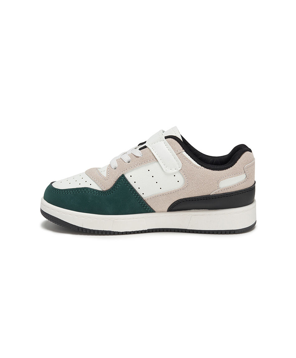 Zapatilla infantil (26 a 31) retro verde