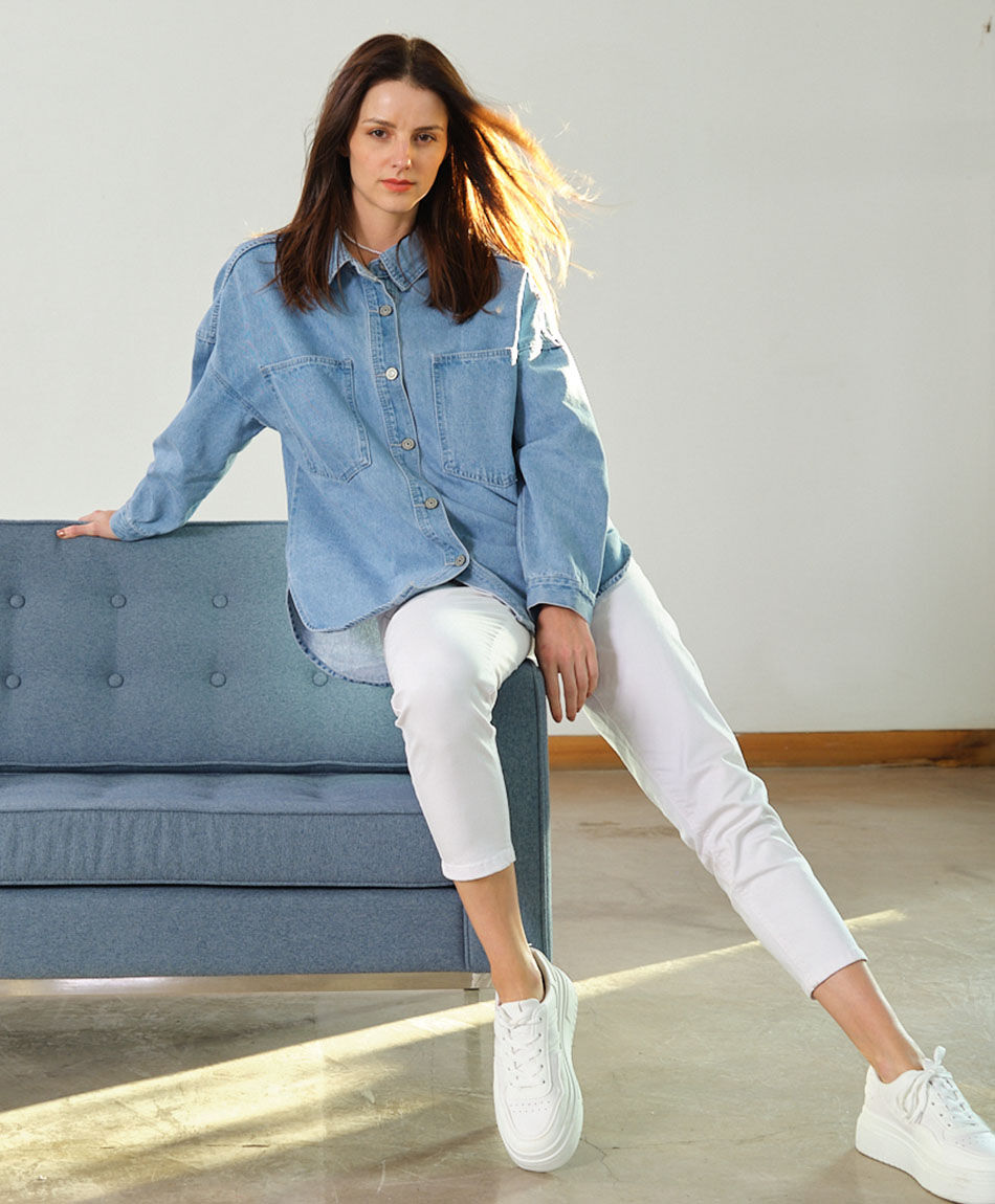 Chaqueta mujer denim oversize