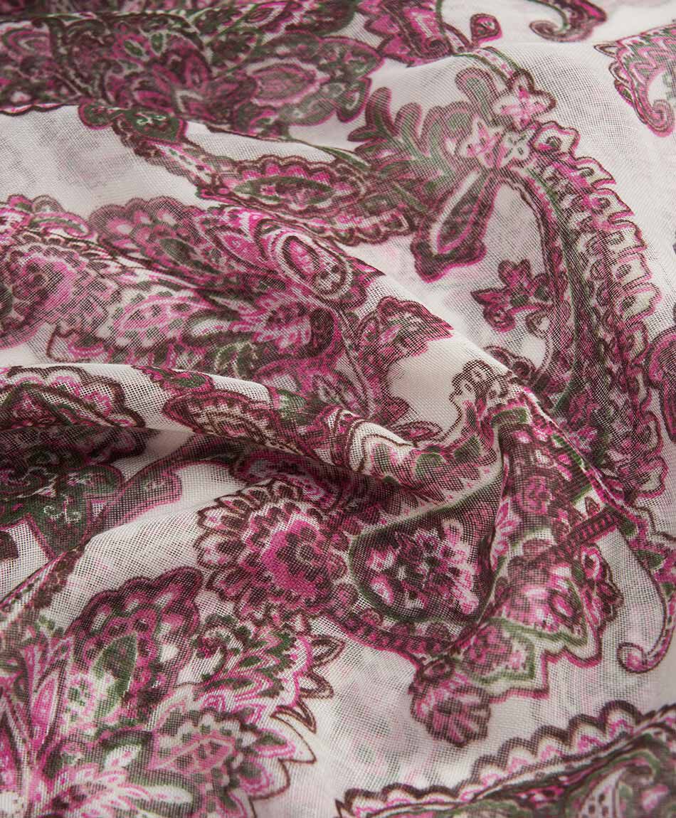 Bufanda mujer dise&ntilde;o floral