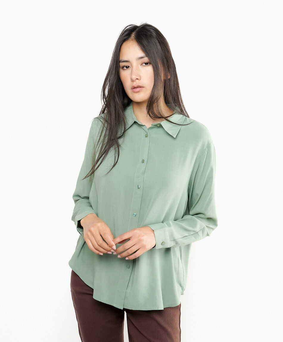 Camisa mujer camisero green