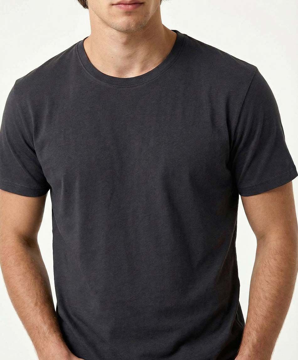 Remera hombre lisa manga corta