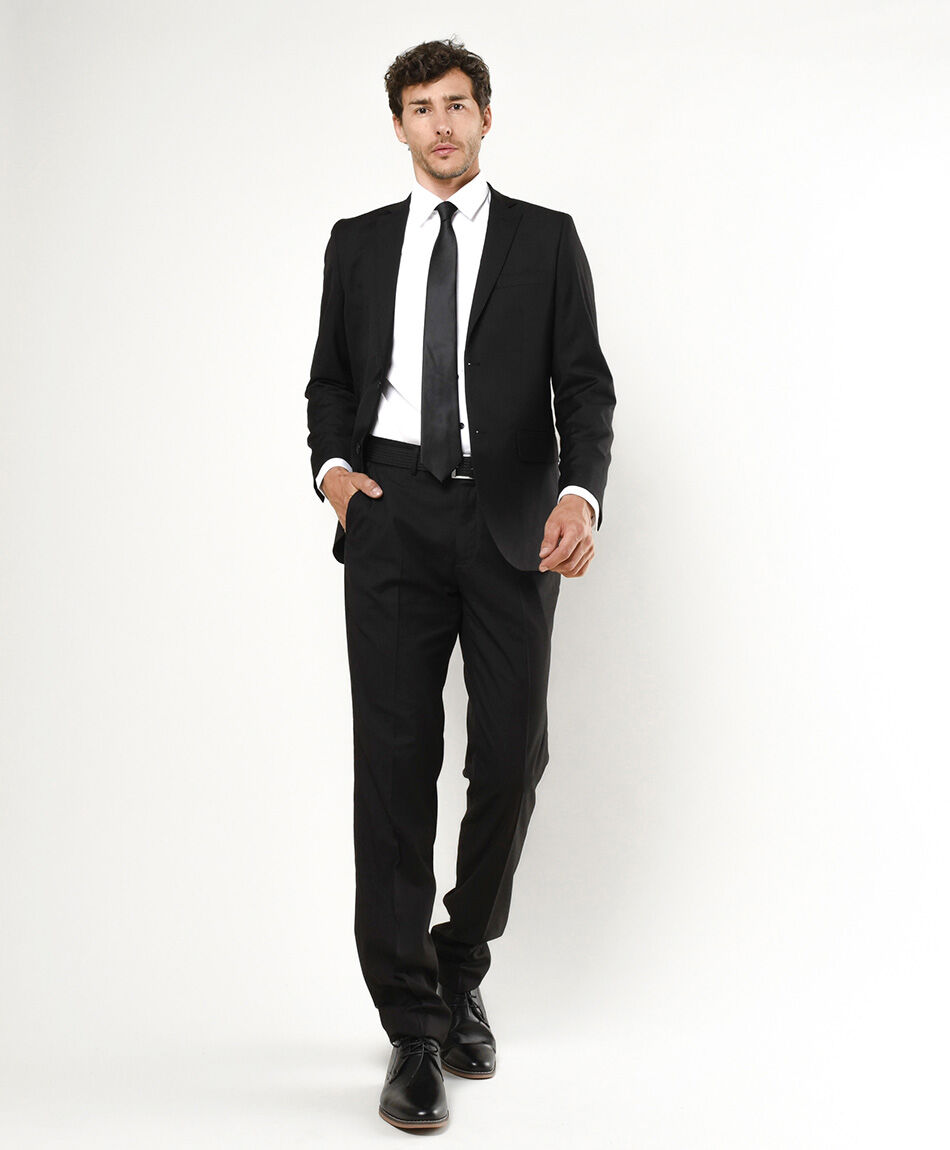Traje de vestir hombre color negro