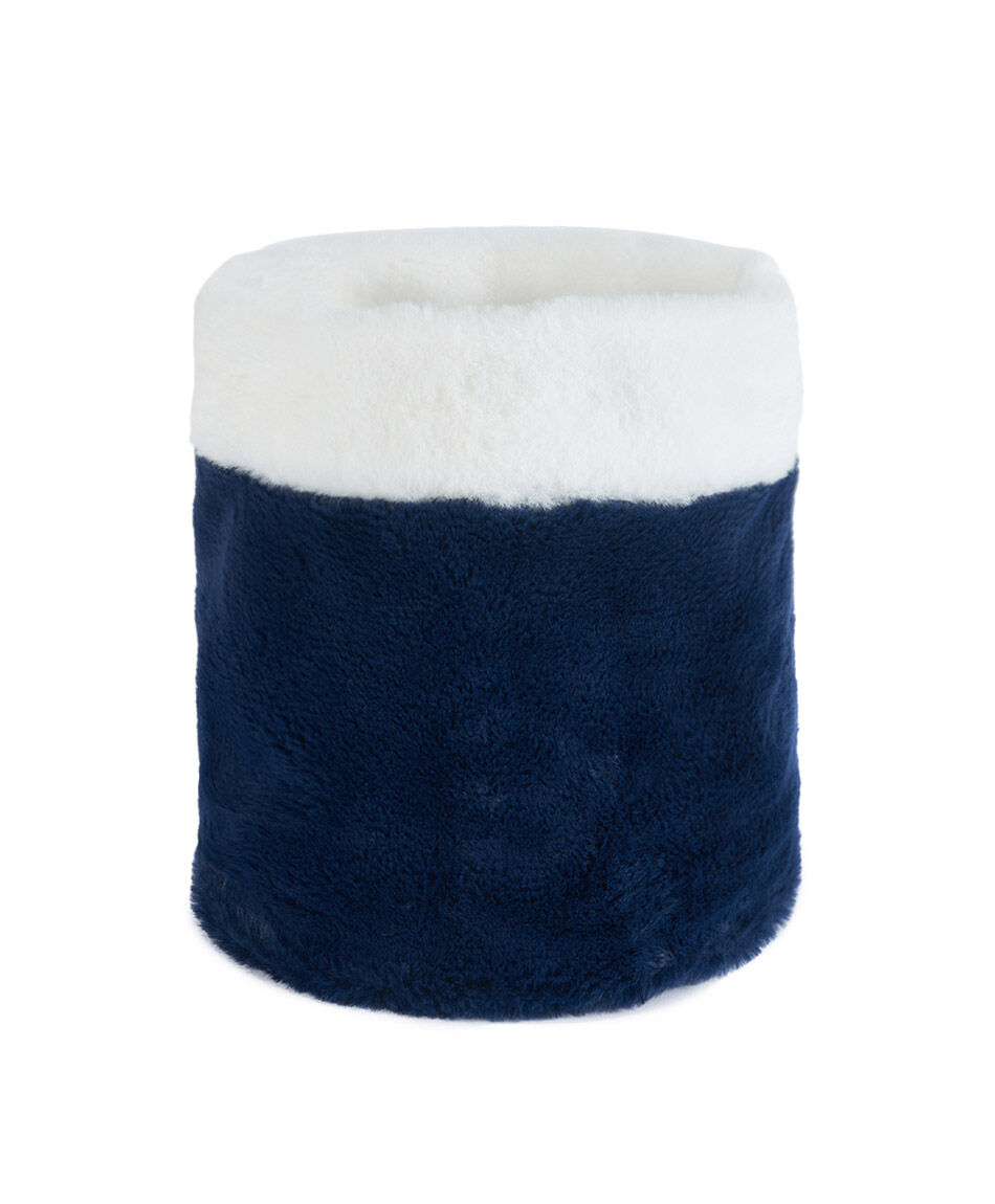 Cuello infanil forrado bicolor