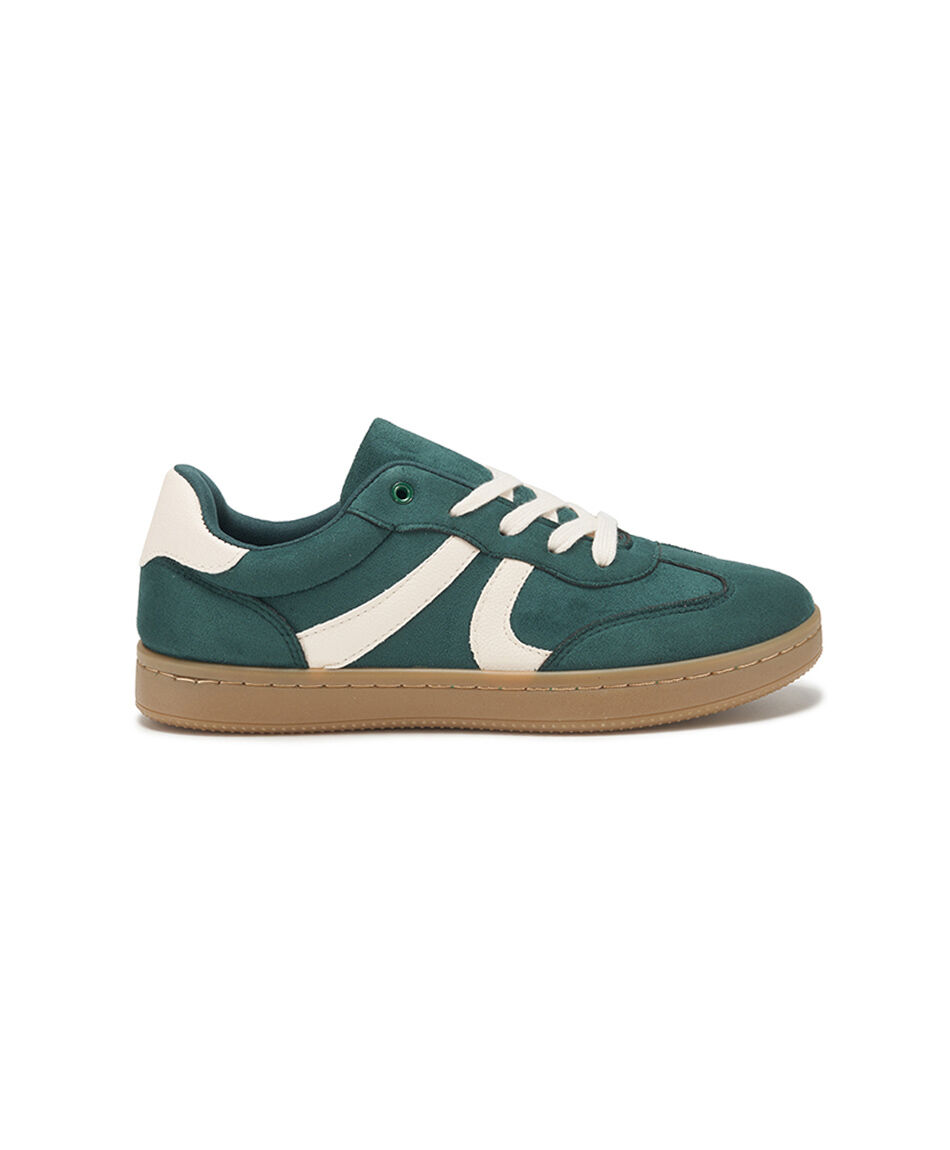 Zapatilla mujer vintage verde