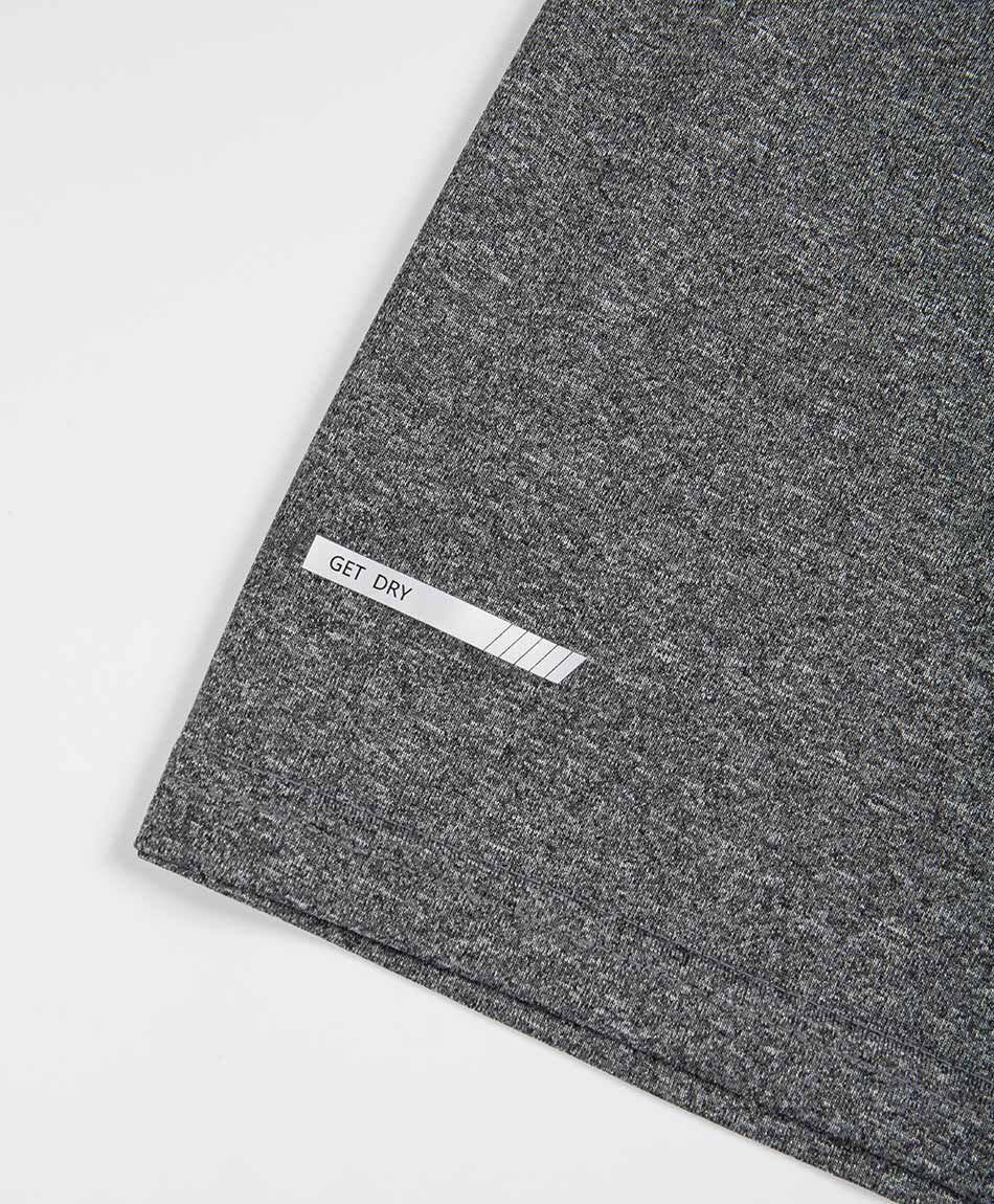 Remera deportiva hombre l&iacute;neas gris