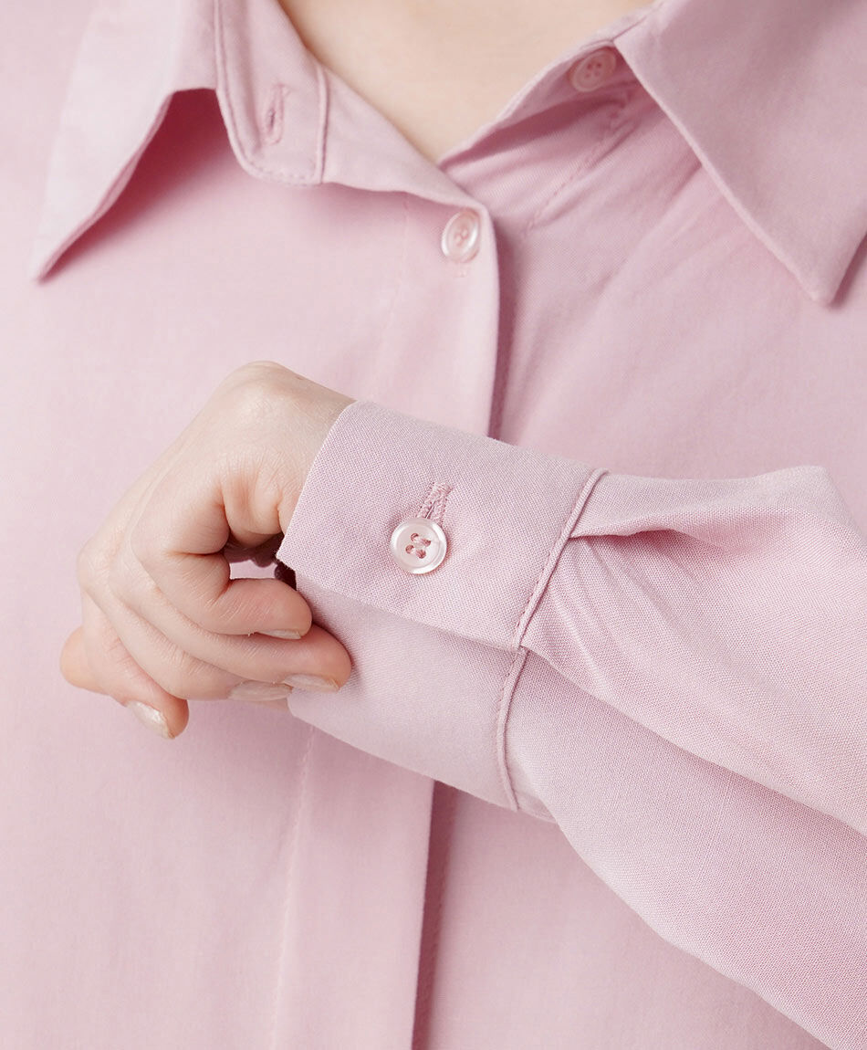 Camisa mujer camisera rosada