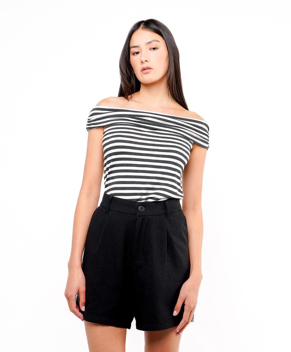 Short mujer lino cl&aacute;sico