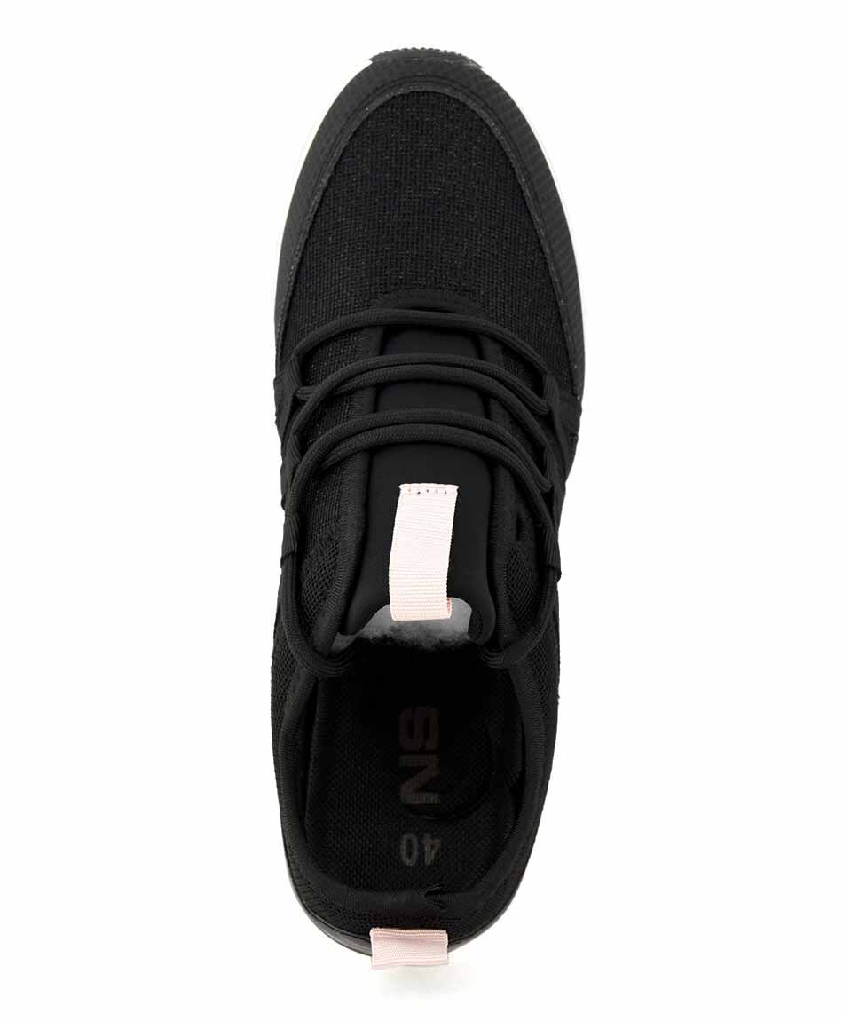 Zapatilla brillos plataforma