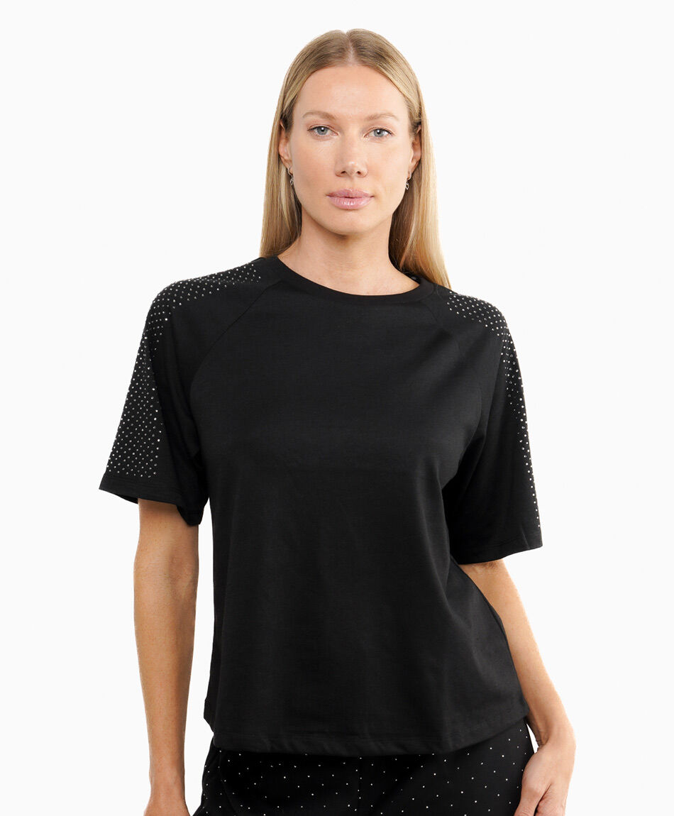 Remera mujer brillo estelar