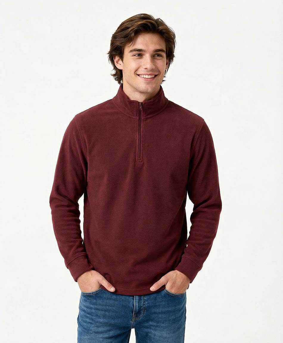 Buzo hombre outdoor medio cierre