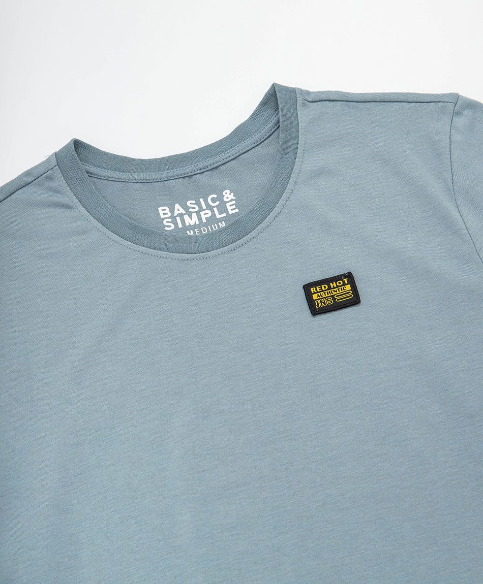 Remera hombre lisa logo