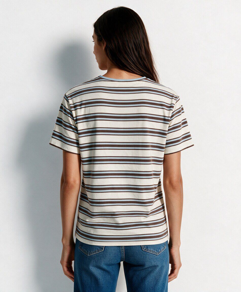 Remera mujer rayas colores