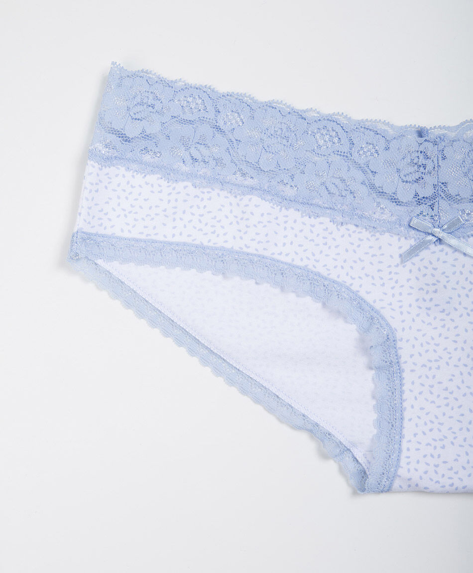 Panteleta mujer mini print lazo