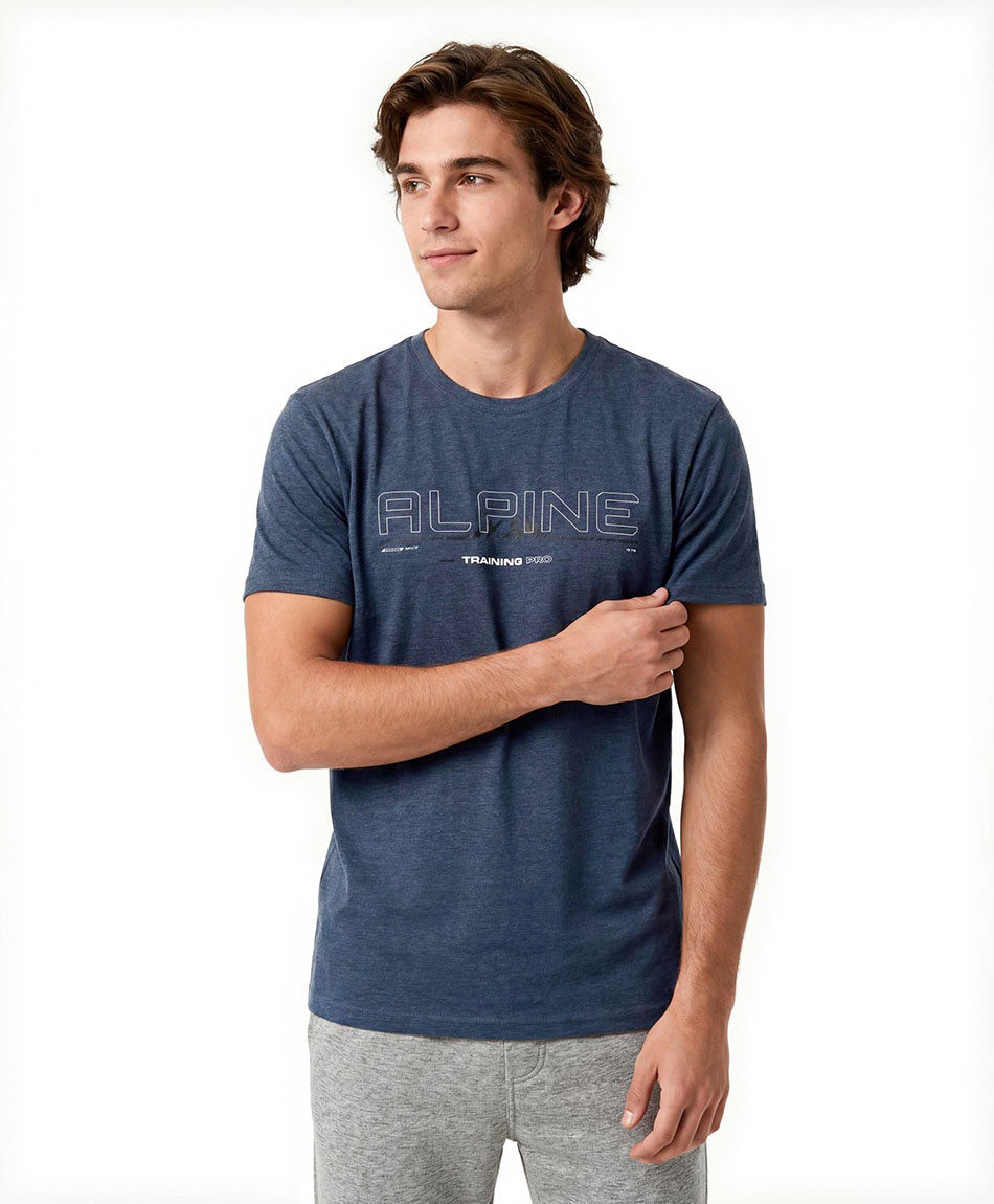 Remera deportiva hombre alpine melange