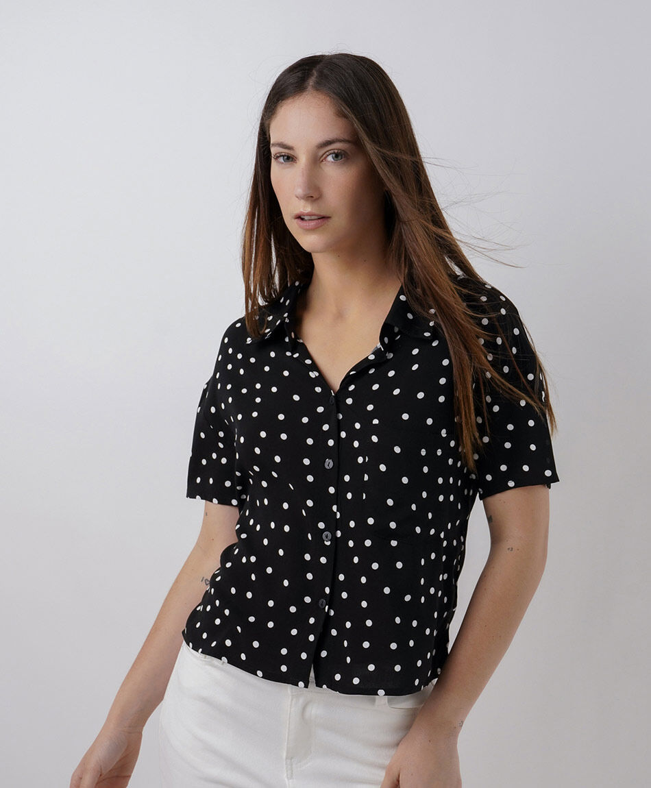 Camisa mujer lunares