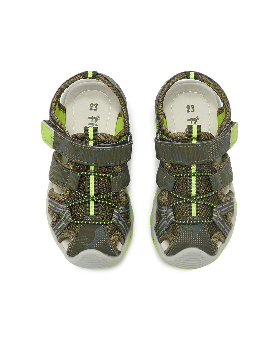 Sandalia infantil (20 a 25) outdoor army