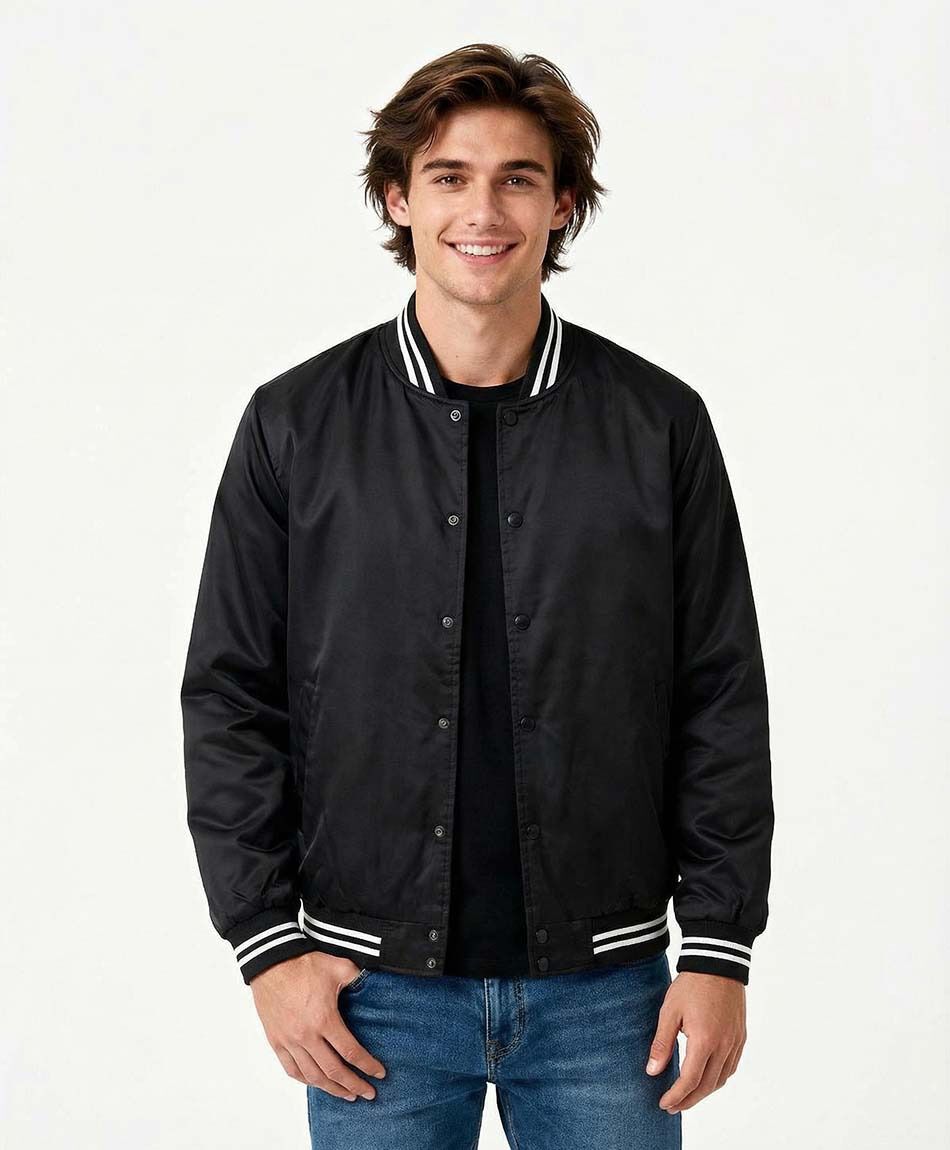 Campera hombre bomber doble l&iacute;nea
