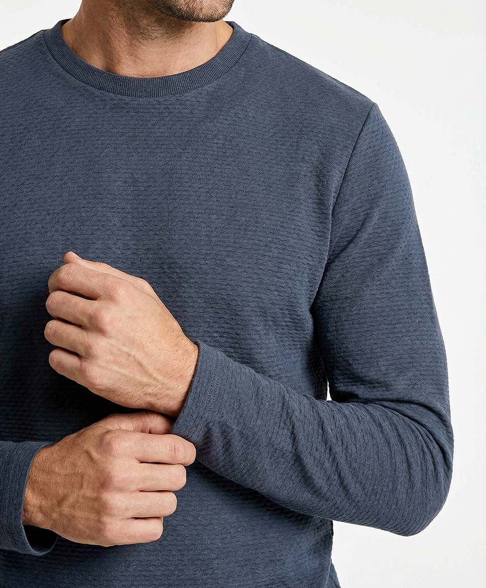 Remera hombre cuello redondo navy