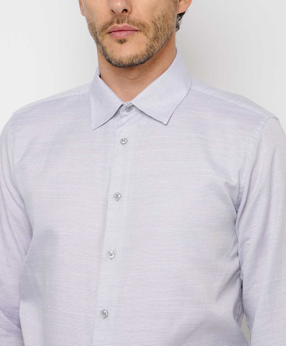 Camisa hombre elegante dise&ntilde;o l&iacute;neas verticales