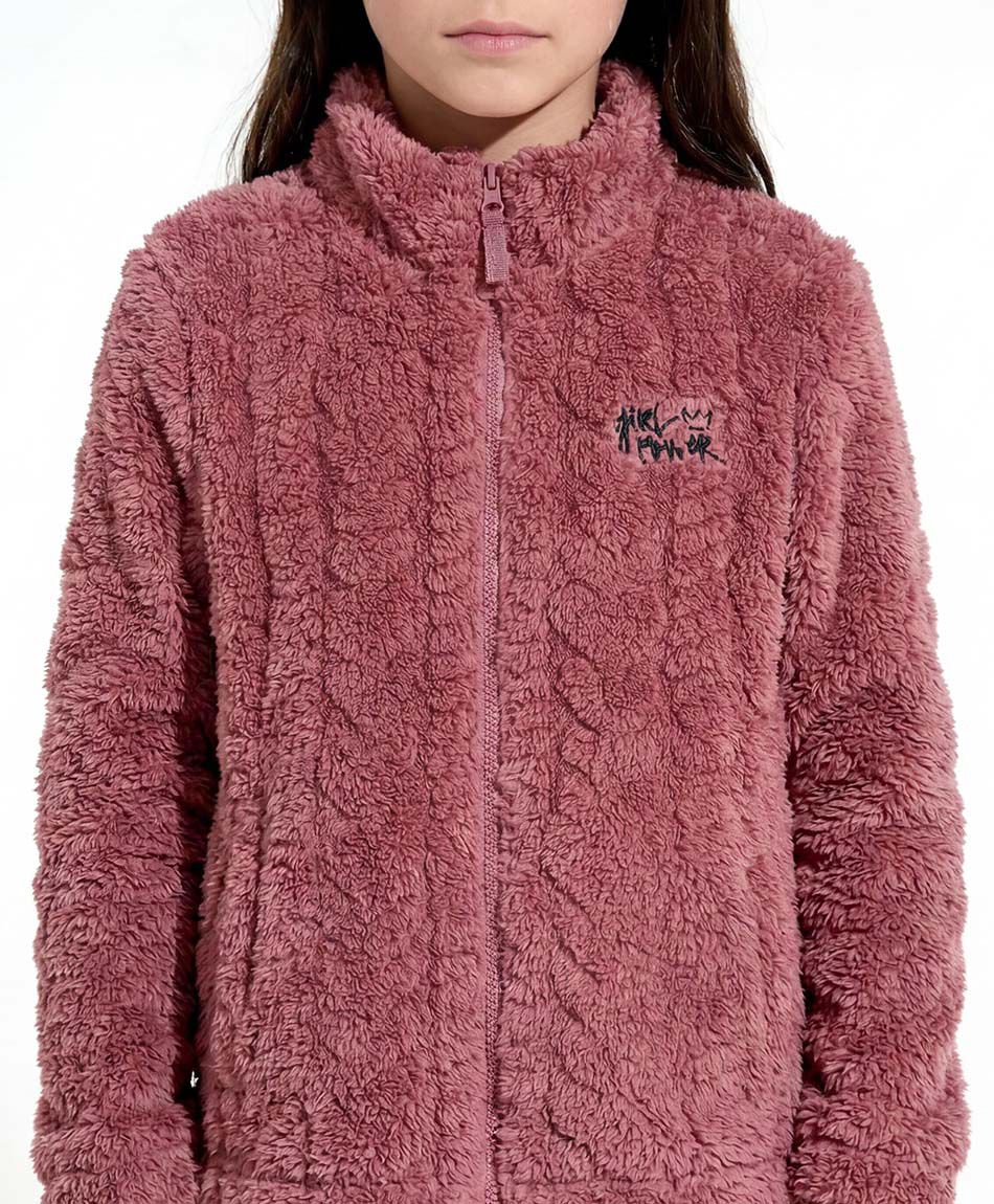 Buzo ni&ntilde;a sherpa girl power