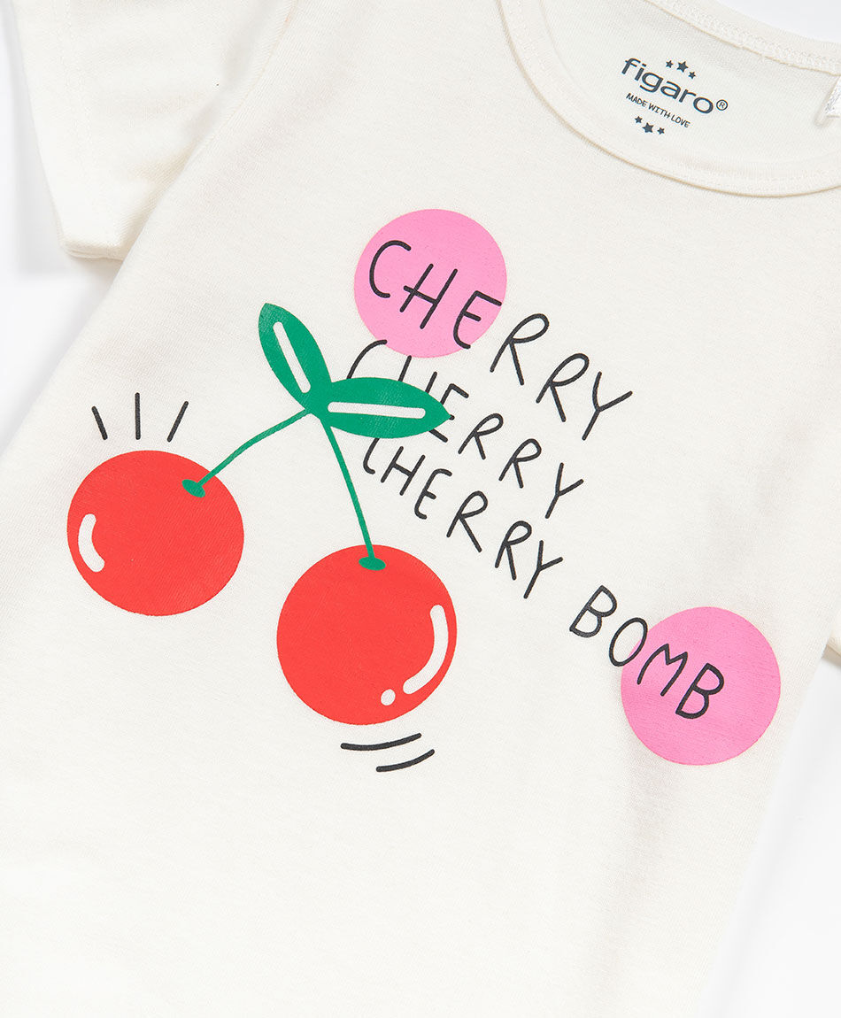 Polera beb&eacute; cherry
